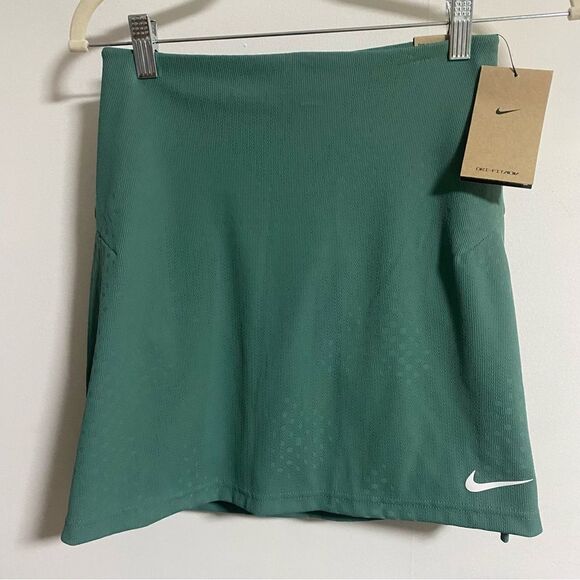 Nike Dresses & Skirts - Nike Green Athletic Skort with White Swoosh